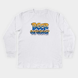 Beer Enthusiast Kids Long Sleeve T-Shirt